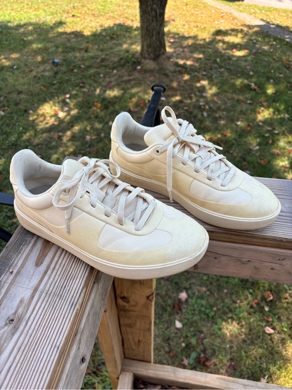 Lululemon Cityverse Sneakers Cream Ivory Lemon Chiffon Low Top Sz 10
